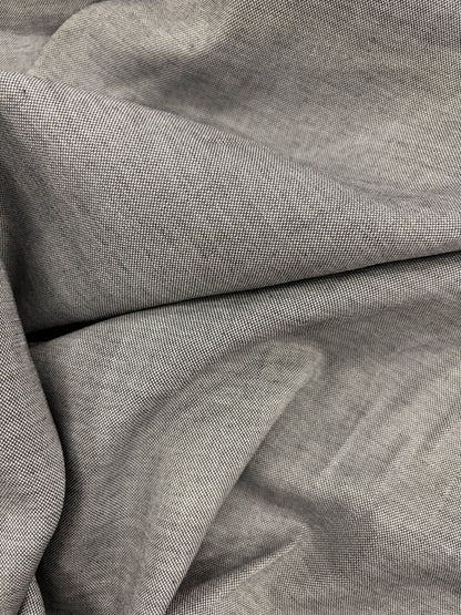 DENIM DISTRICT 015 grey cotton oxford shirting fabric