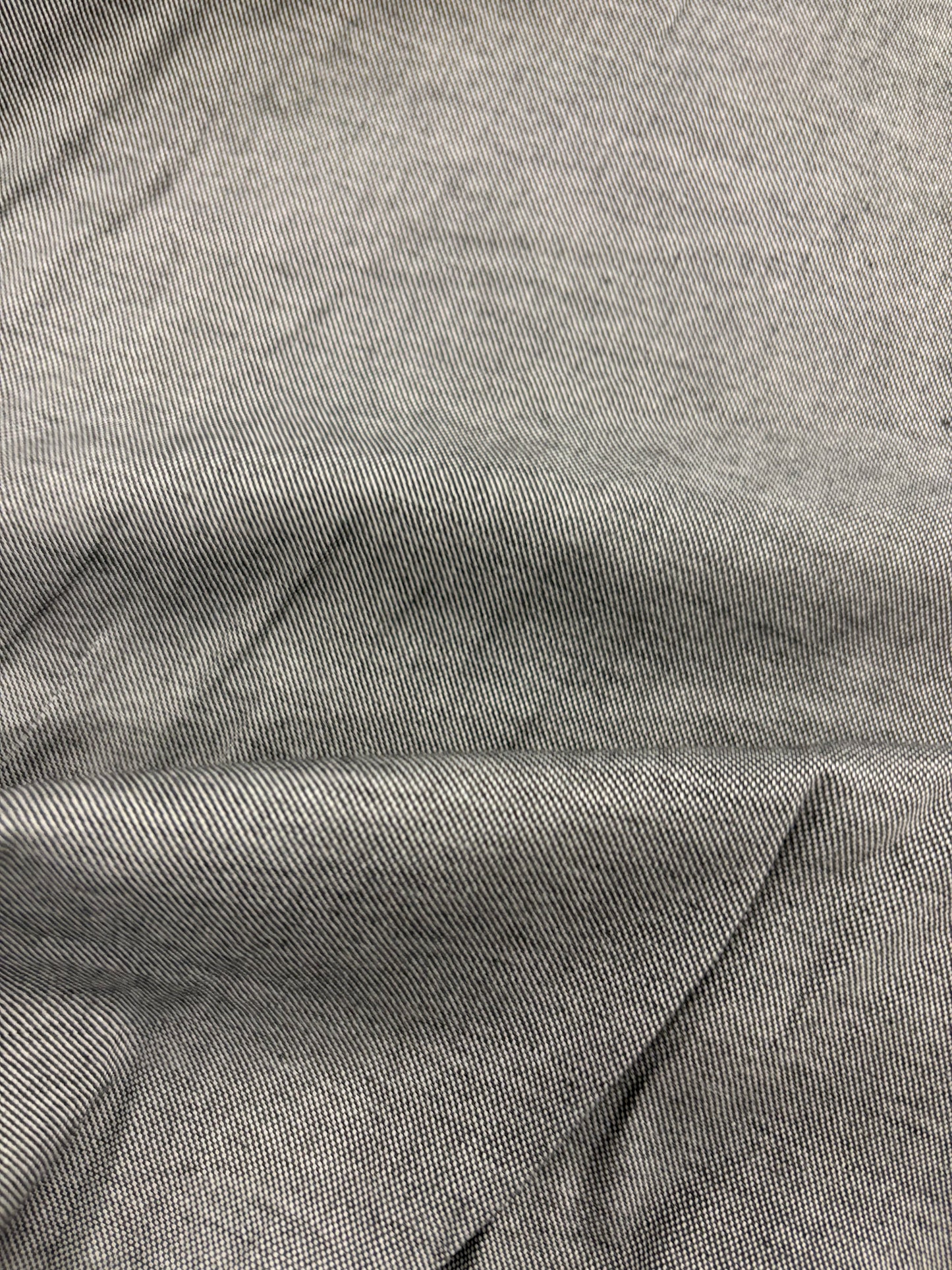 DENIM DISTRICT 015 grey cotton oxford shirting fabric