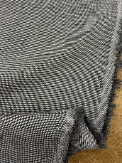 DENIM DISTRICT 015 grey cotton oxford shirting fabric
