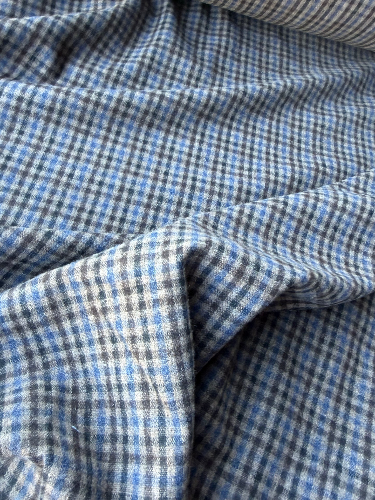 MOLKO 031 brown/camel/blue brushed check