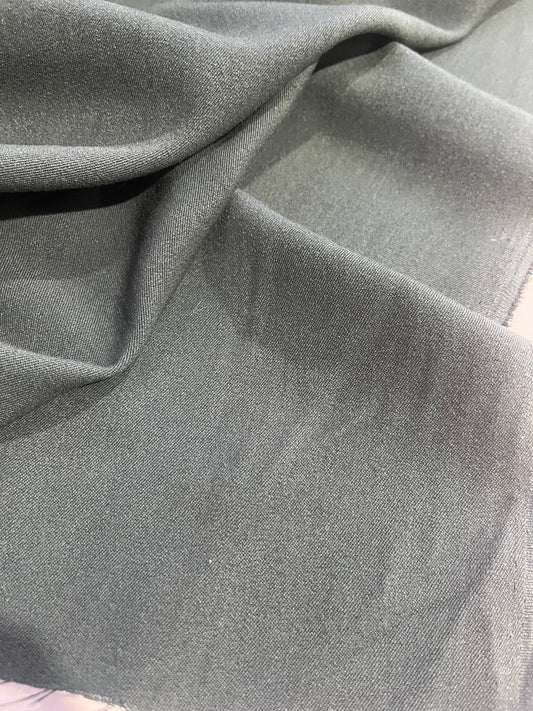 BASILE 027 dark green stretch poly viscose