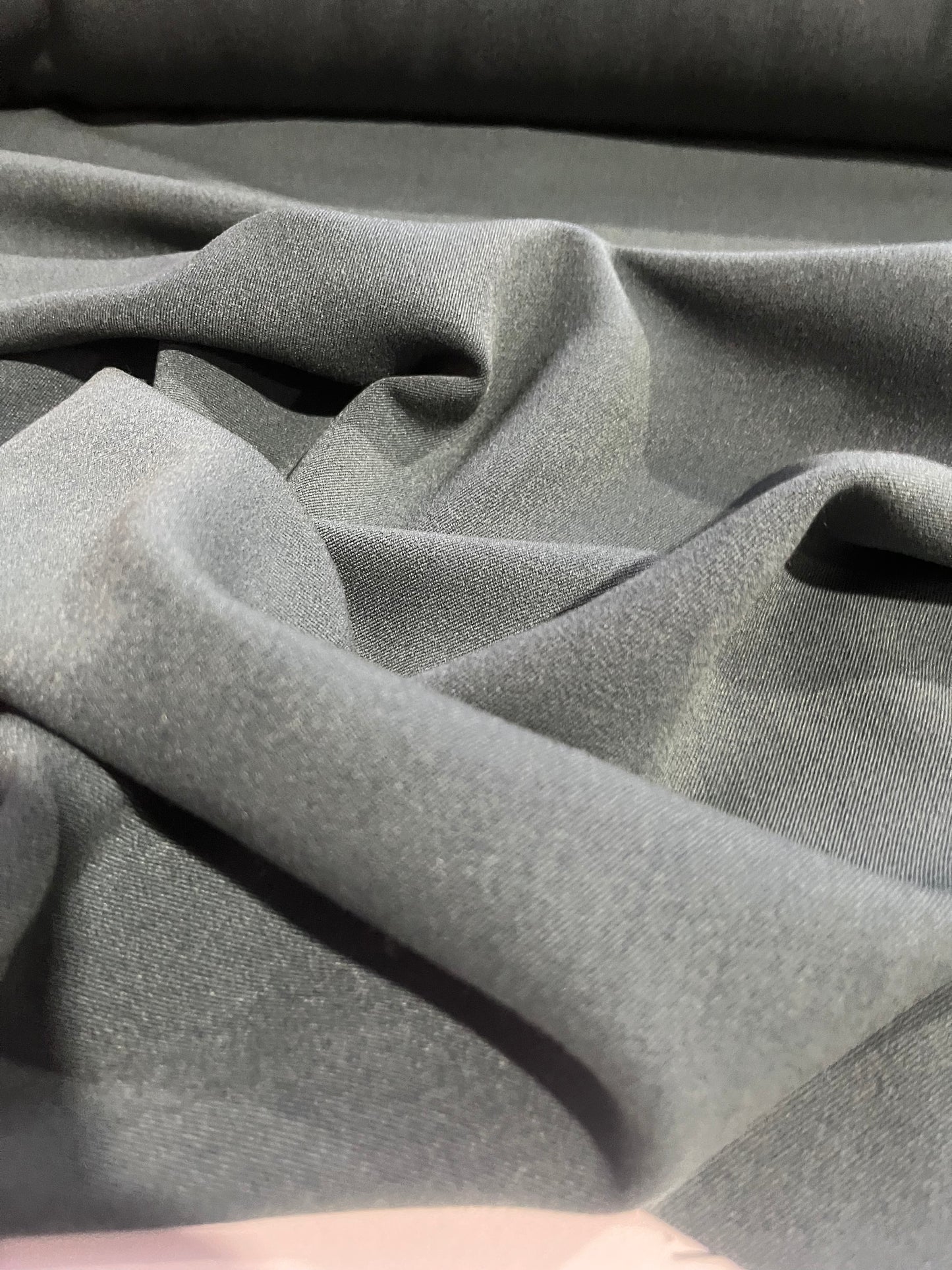 BASILE 027 dark green stretch poly viscose