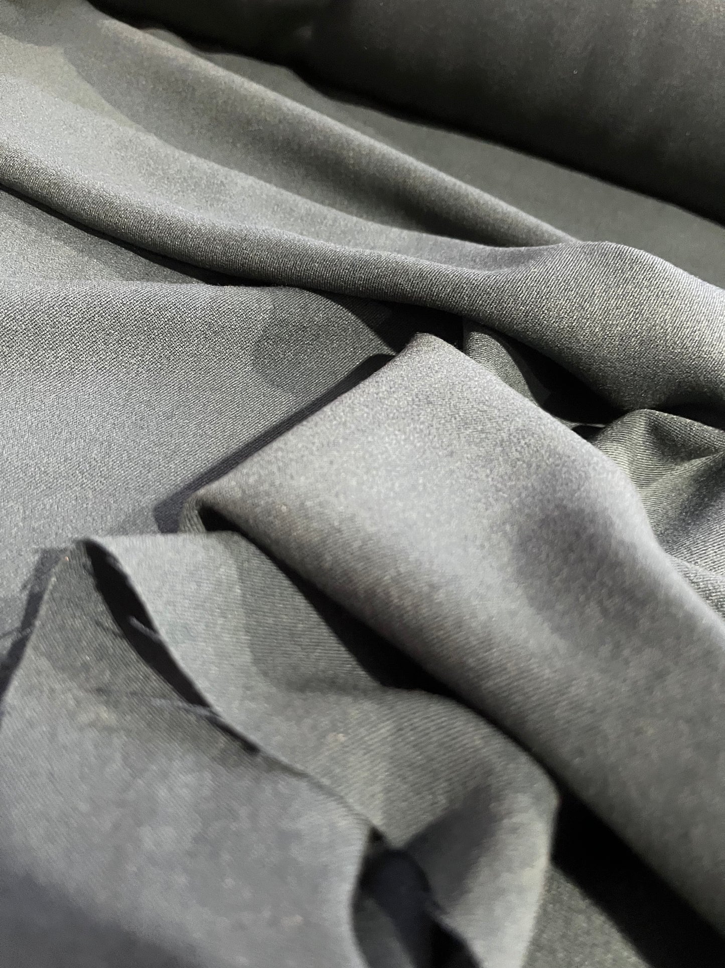 BASILE 027 dark green stretch poly viscose