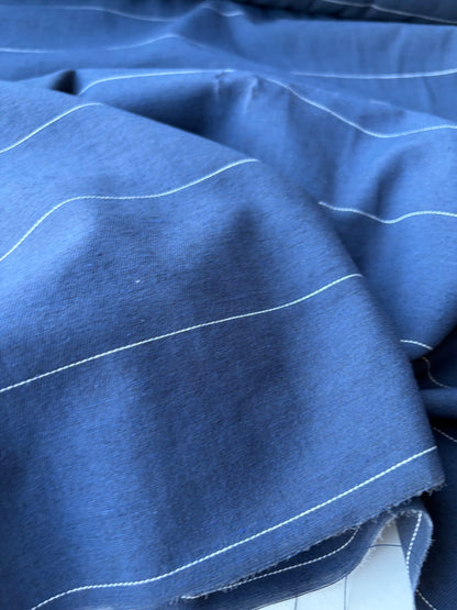 PC MOE 002 indigo pinstripe midweight cotton