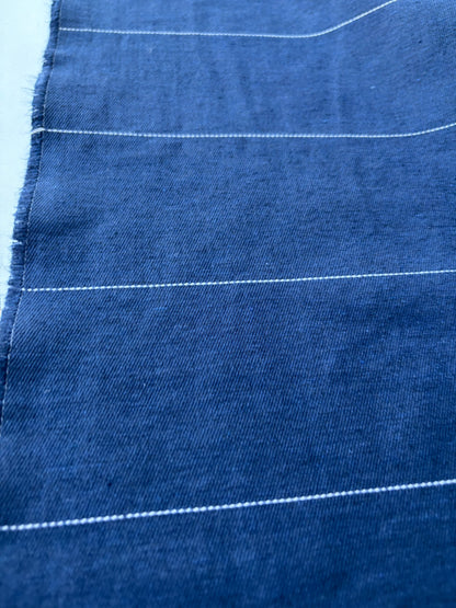 PC MOE 002 indigo pinstripe midweight cotton