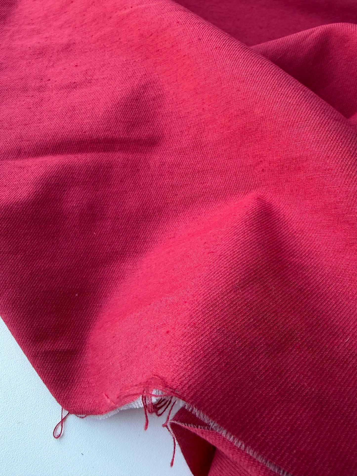 MOE 003 red midweight cotton twill