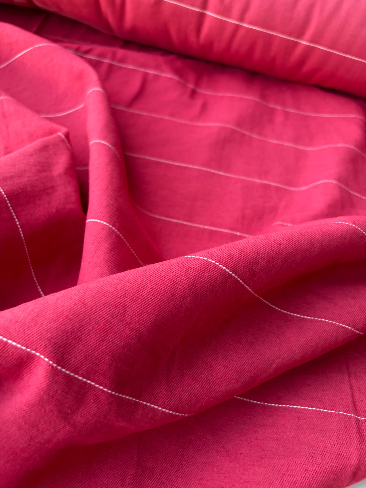 MOE 004 red pinstripe midweight cotton