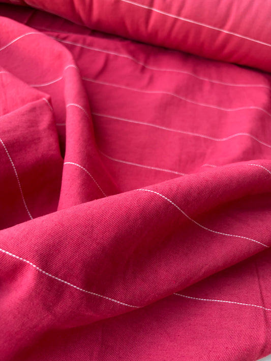 MOE 004 red pinstripe midweight cotton