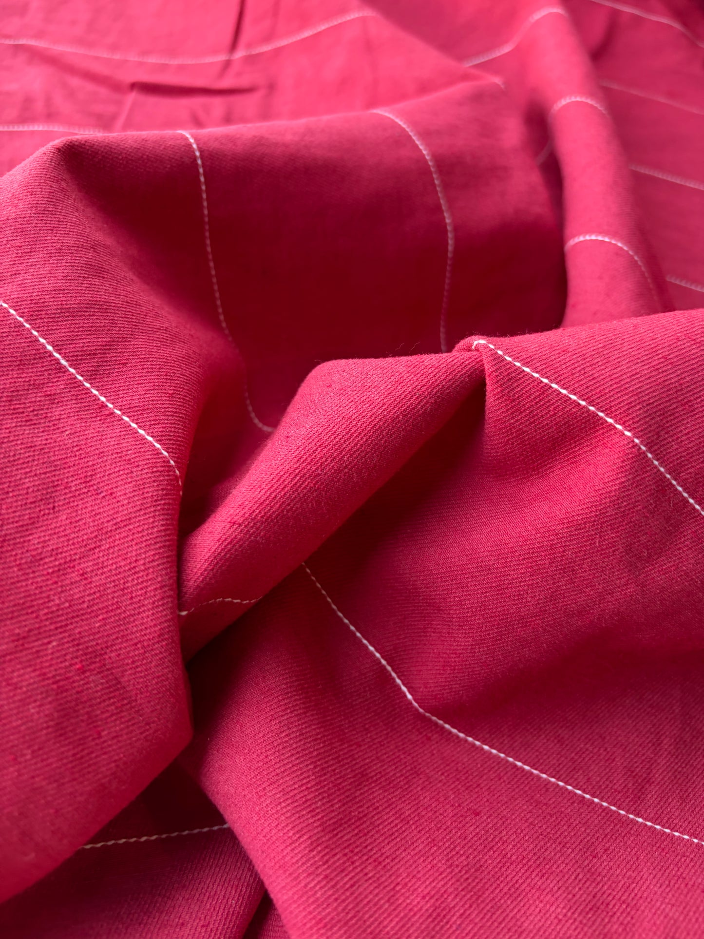 MOE 004 red pinstripe midweight cotton