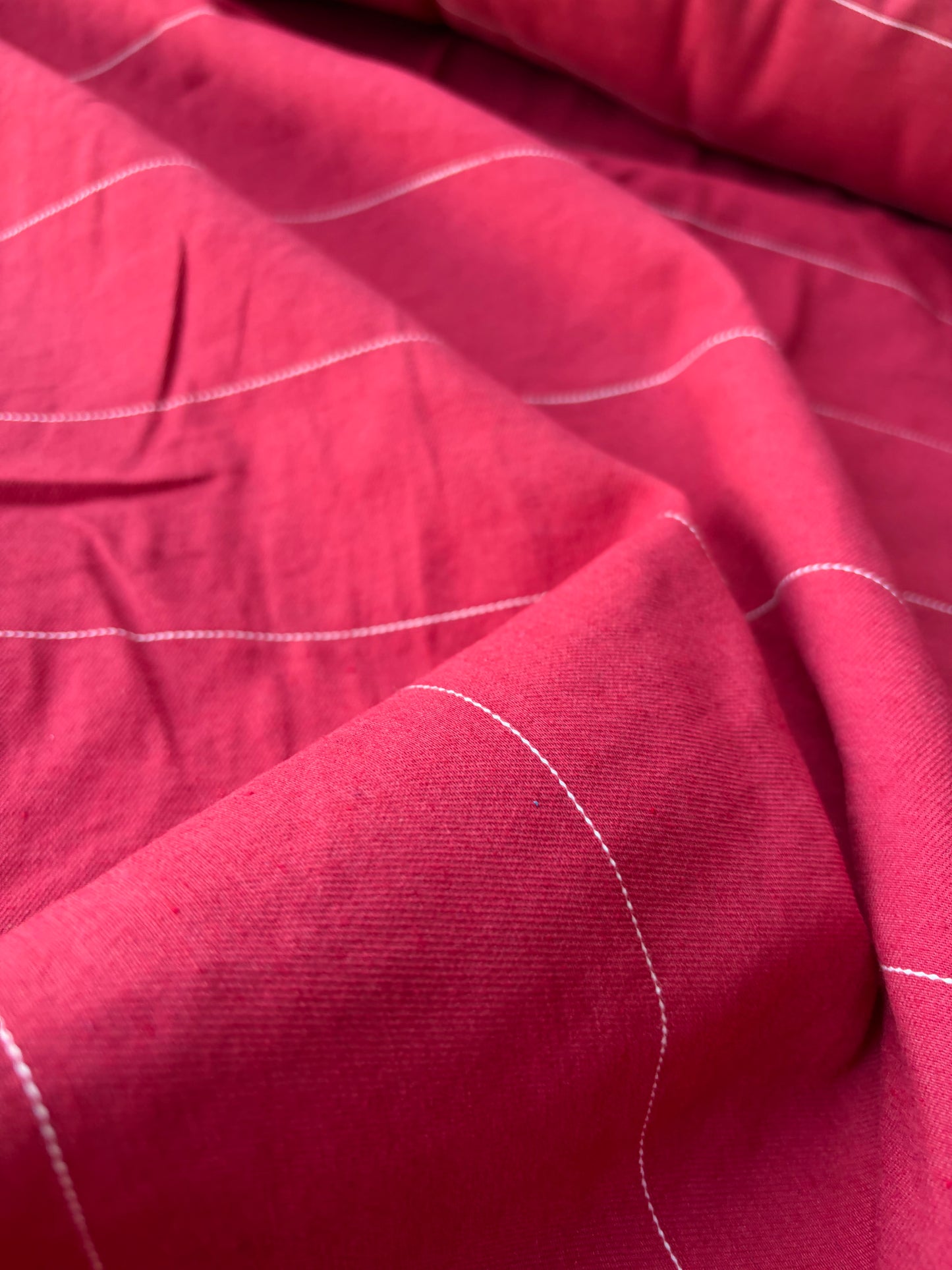MOE 004 red pinstripe midweight cotton
