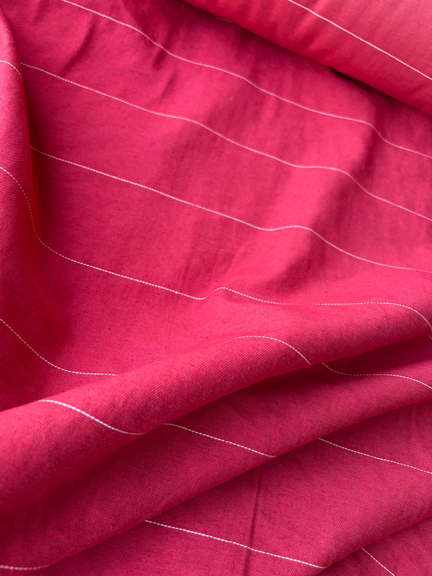 MOE 004 red pinstripe midweight cotton