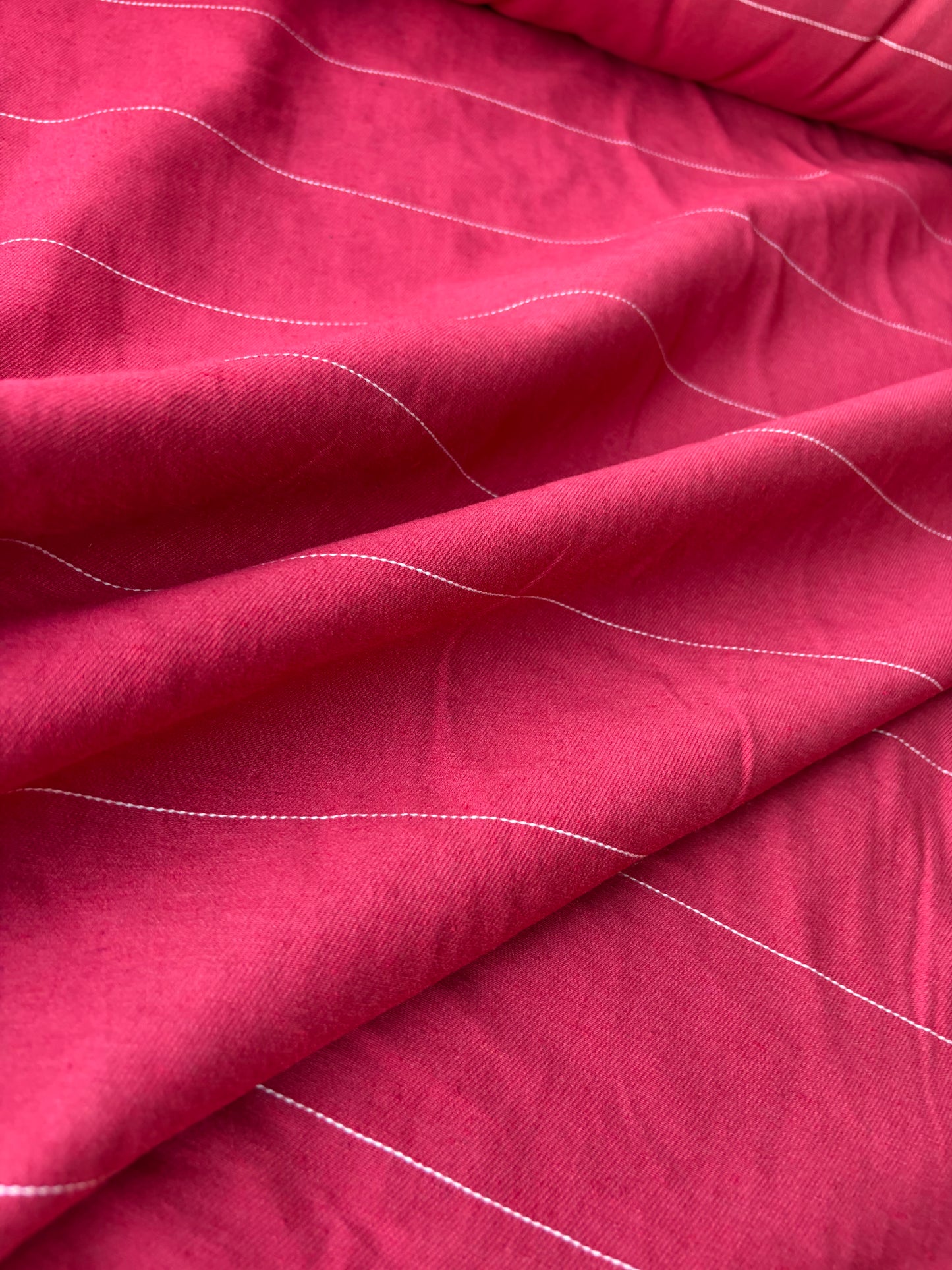MOE 004 red pinstripe midweight cotton