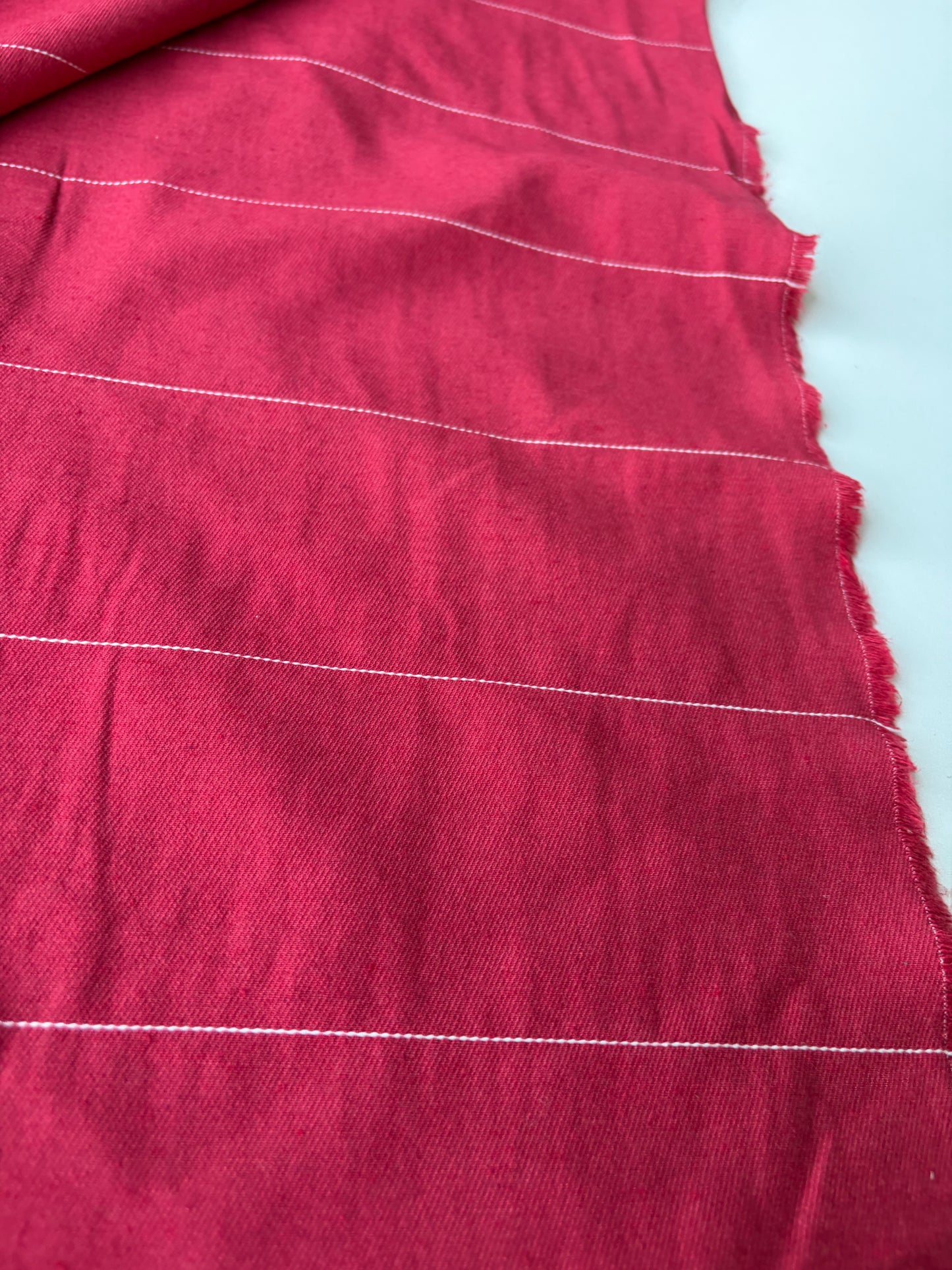 MOE 004 red pinstripe midweight cotton