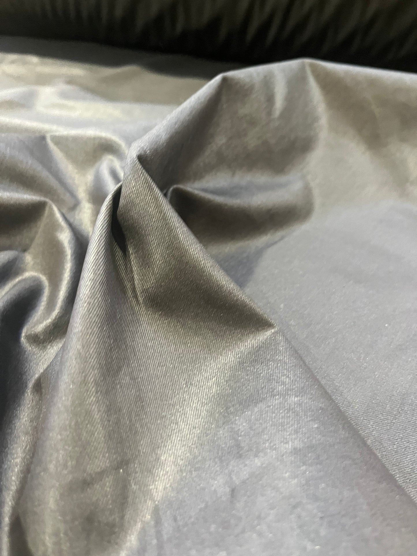 F01 cotton twill stretch with shiny coating