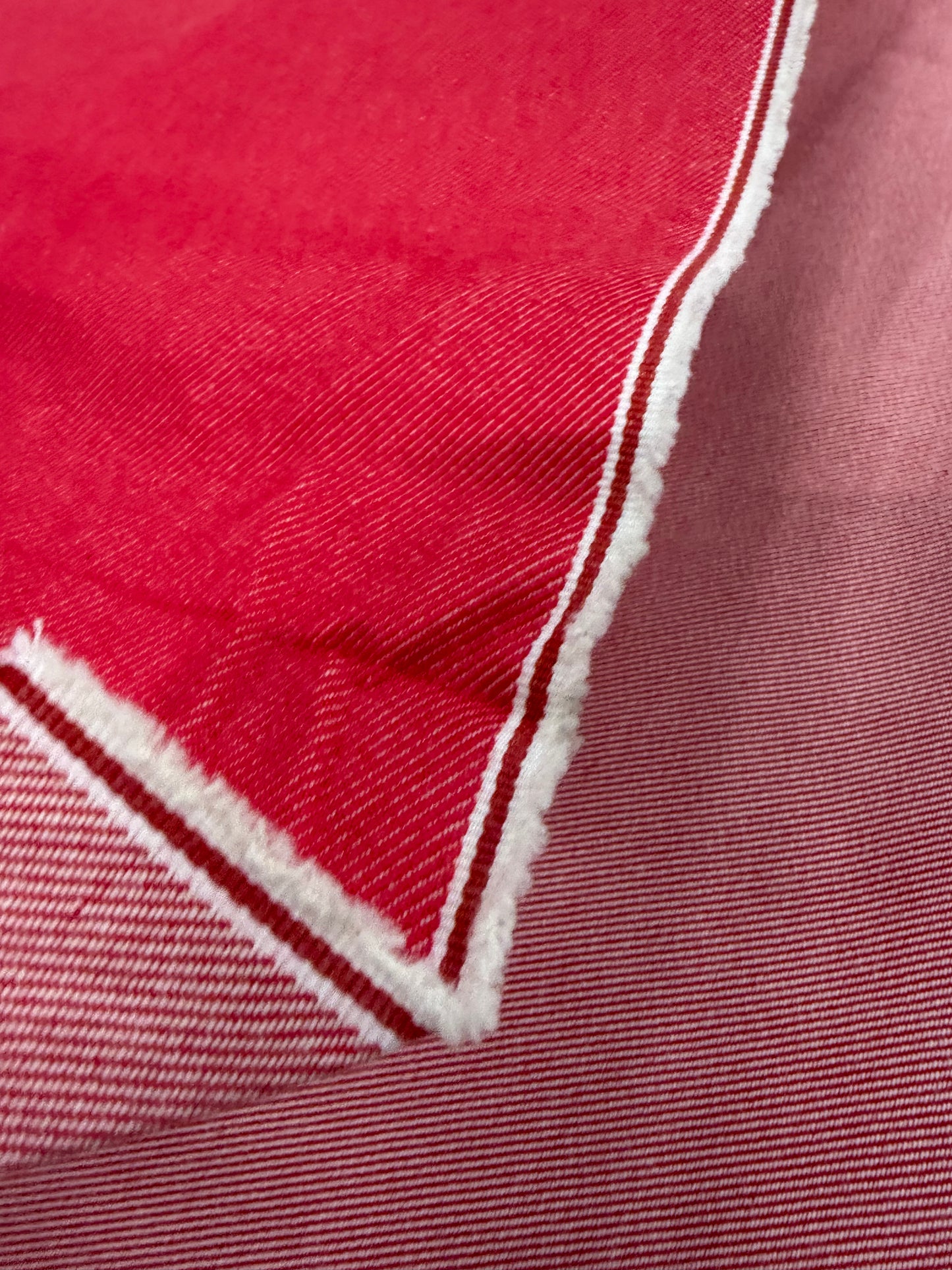 DENIM DISTRICT 022 red raw selvedge denim no stretch