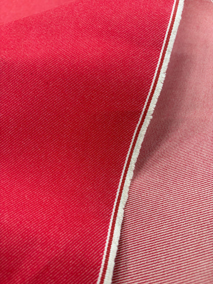 DENIM DISTRICT 022 red raw selvedge denim no stretch
