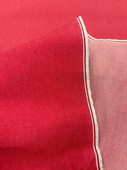 DENIM DISTRICT 022 red raw selvedge denim no stretch