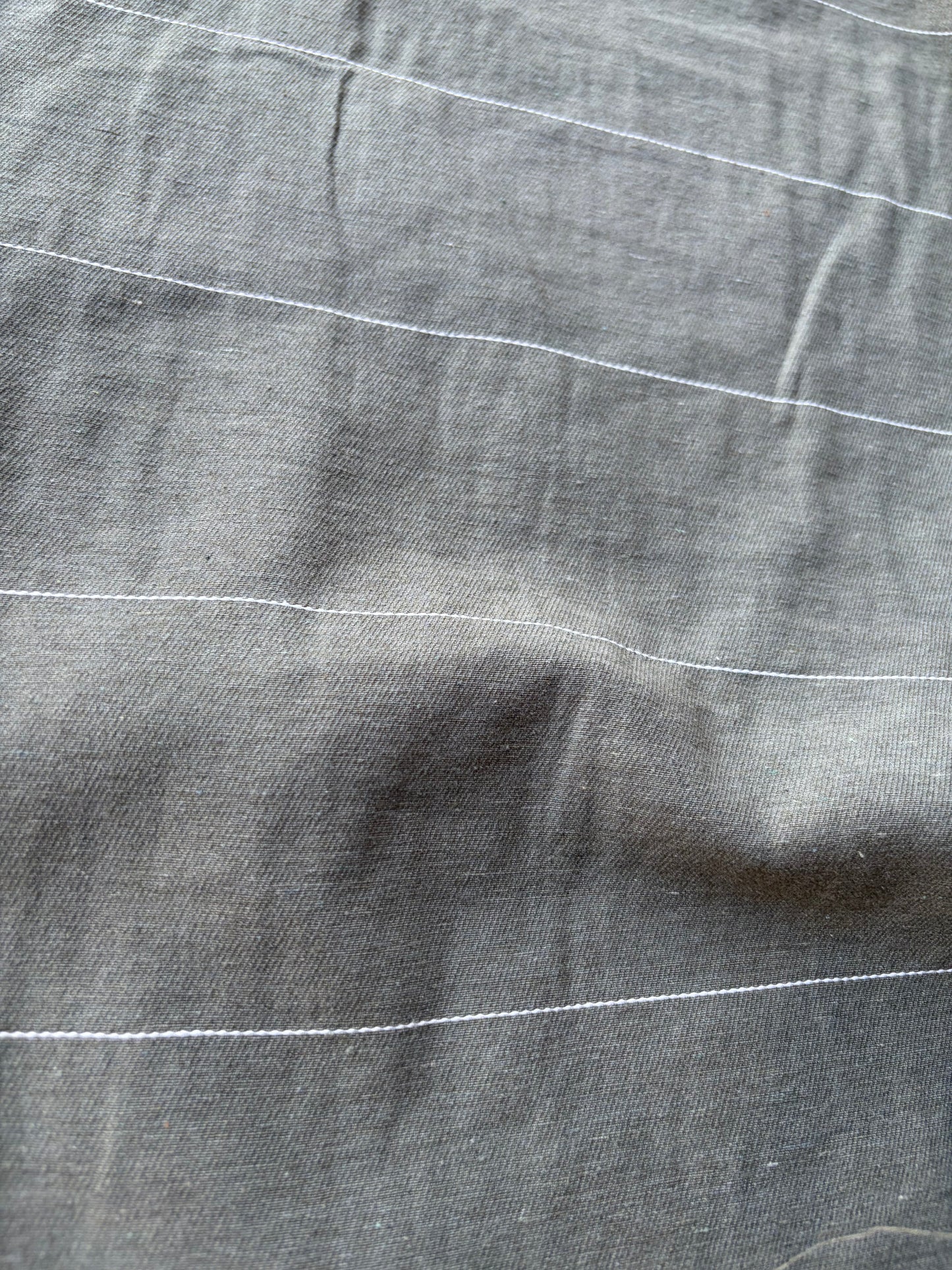 MOE 005 khaky pinstripe midweight cotton