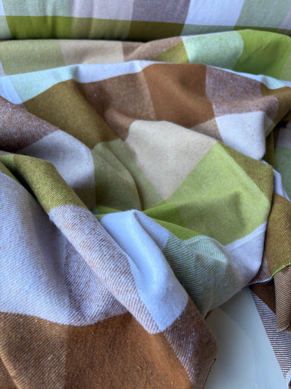 PC MOE 008 brown/green heavy cotton flannel check