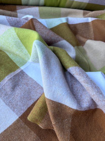 PC MOE 008 brown/green heavy cotton flannel check