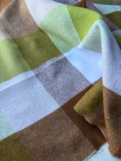 PC MOE 008 brown/green heavy cotton flannel check
