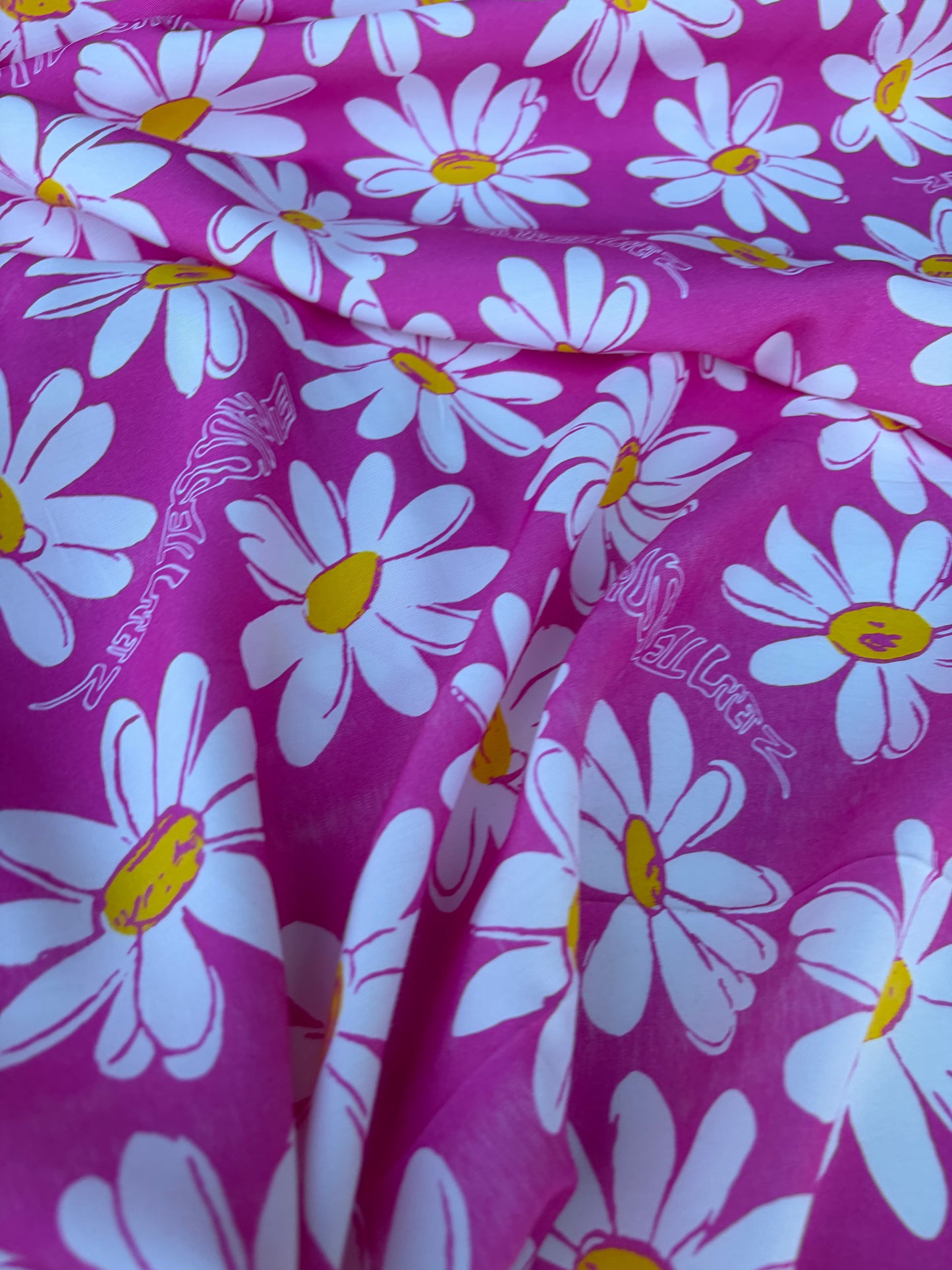 COMO 018 cotton bachette pink marguerites