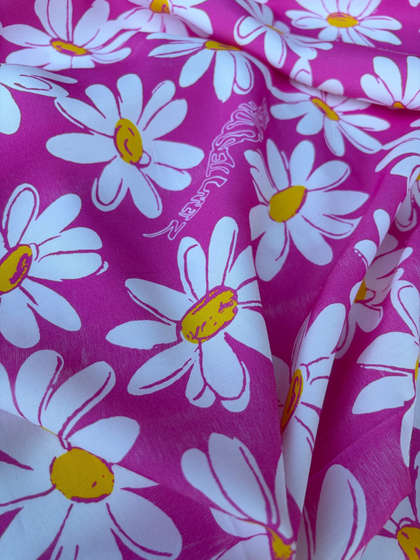 COMO 018 cotton bachette pink marguerites