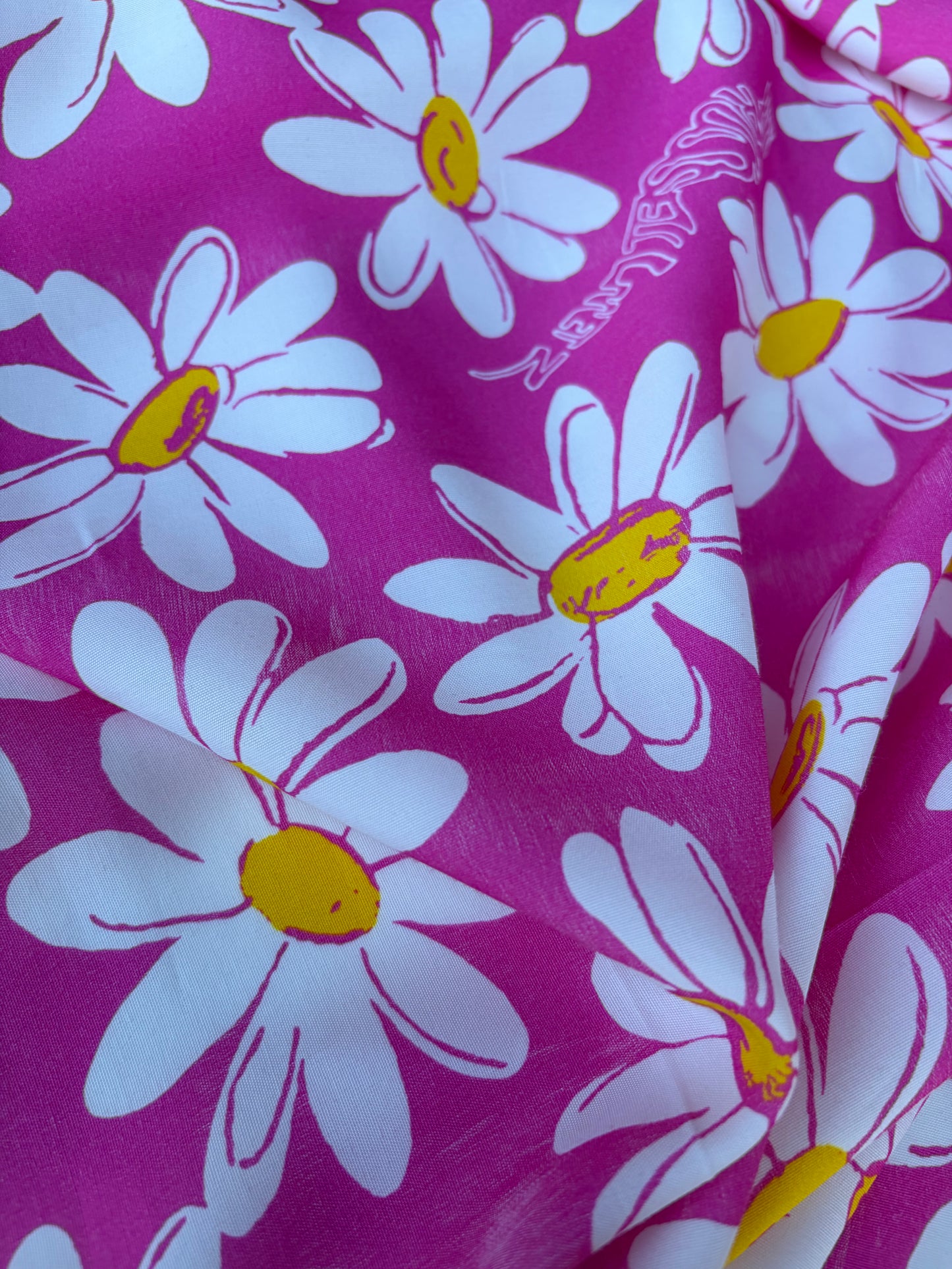 COMO 018 cotton bachette pink marguerites