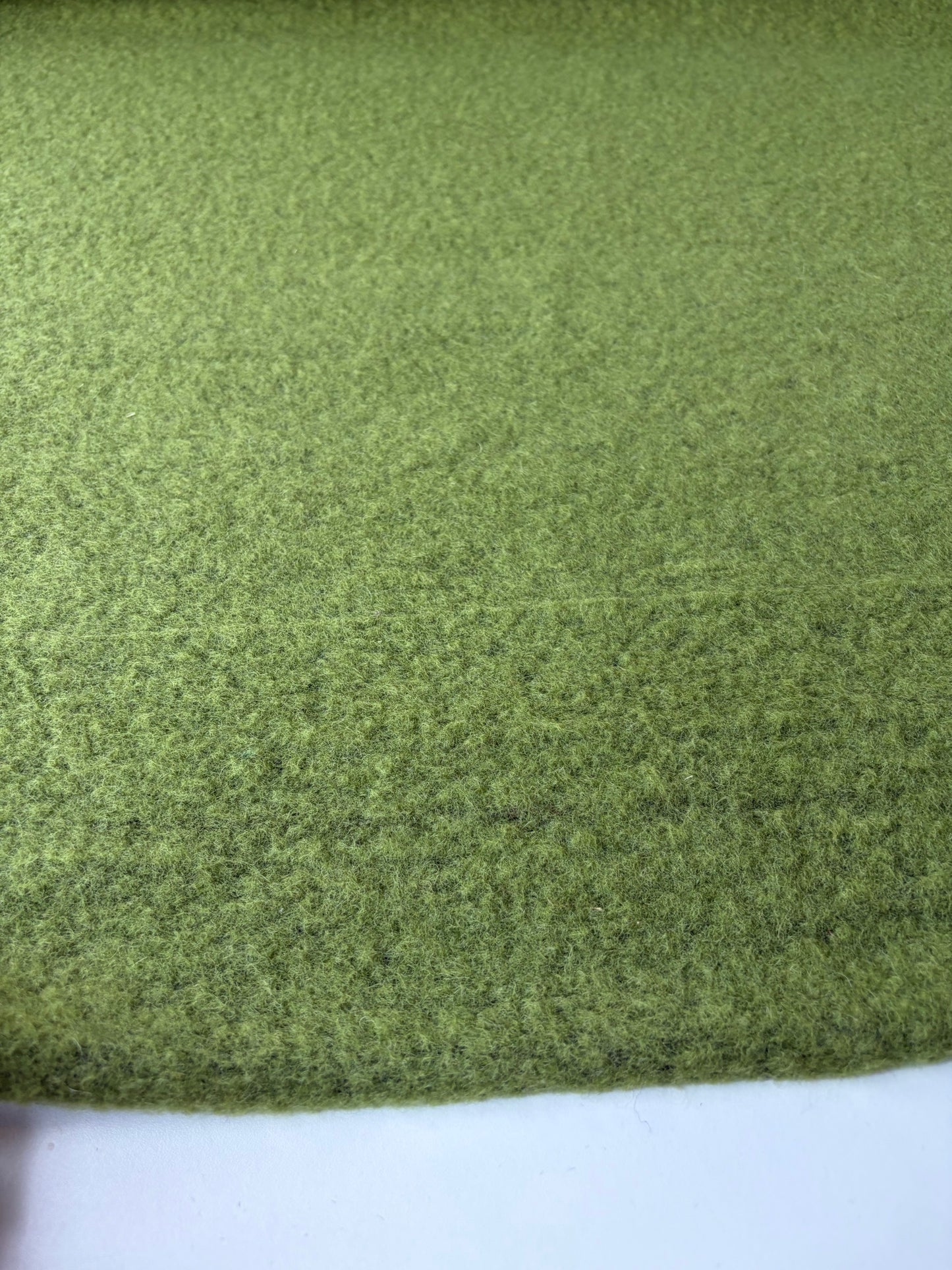 MOE 009 green heavy boiled wool