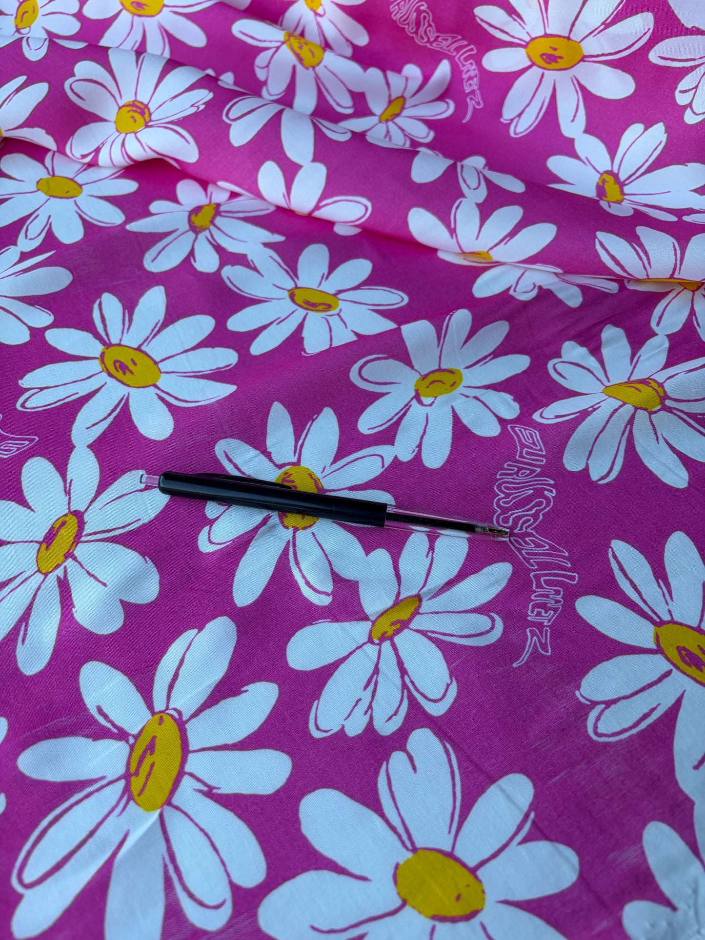 COMO 018 cotton bachette pink marguerites
