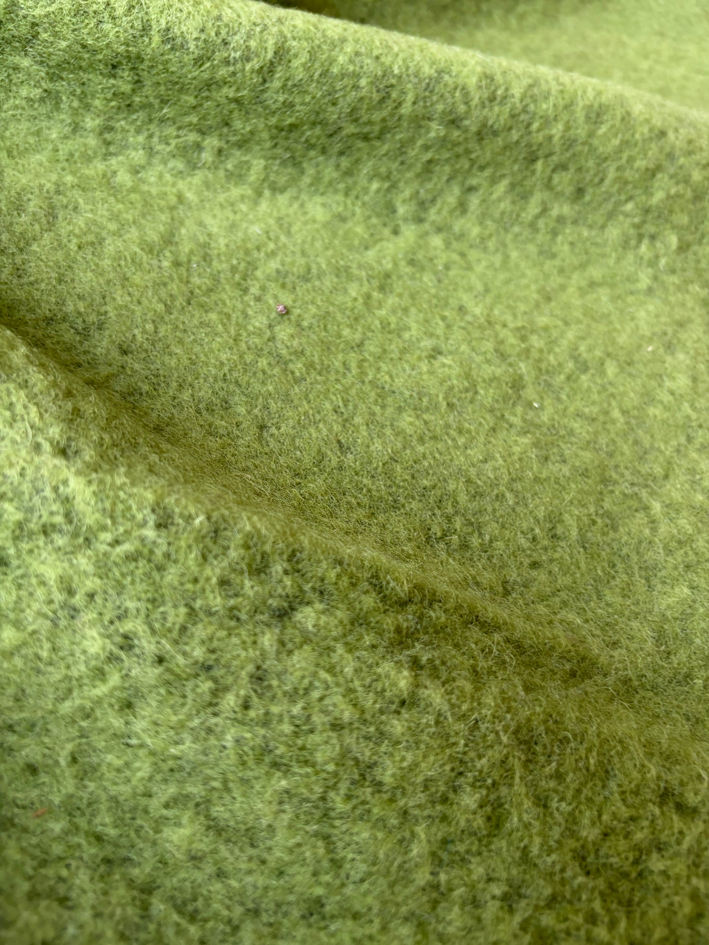 MOE 009 green heavy boiled wool