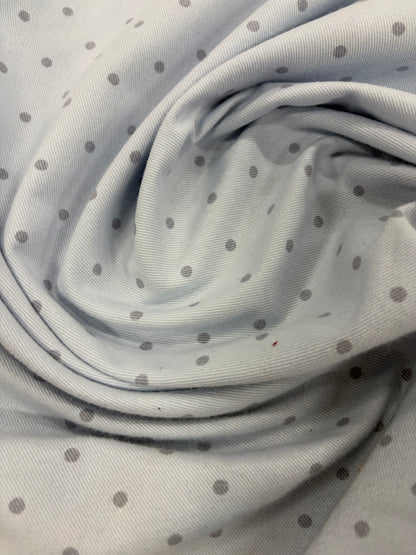 DENIM DISTRICT 028 light cotton twill with dots