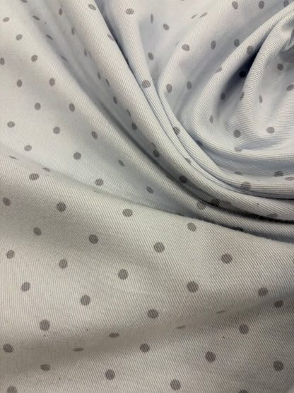 DENIM DISTRICT 028 light cotton twill with dots