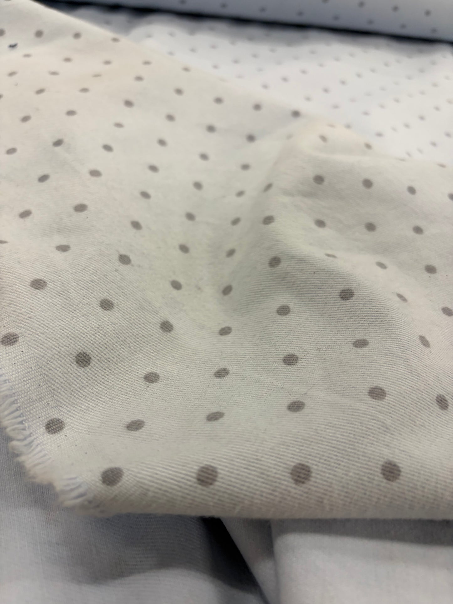 DENIM DISTRICT 028 light cotton twill with dots