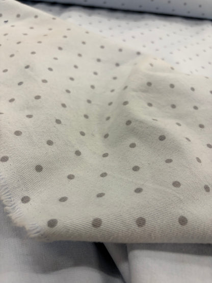 DENIM DISTRICT 028 light cotton twill with dots