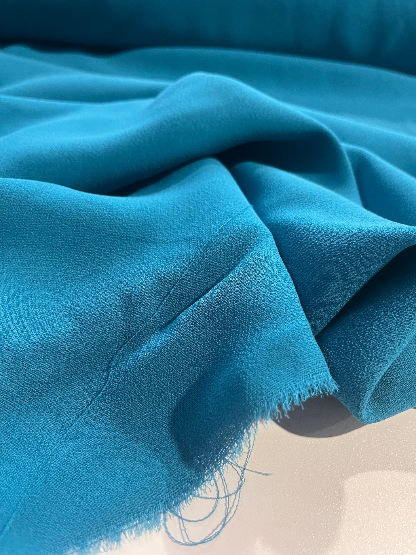 BASILE 039 turquoise stretch poly viscose
