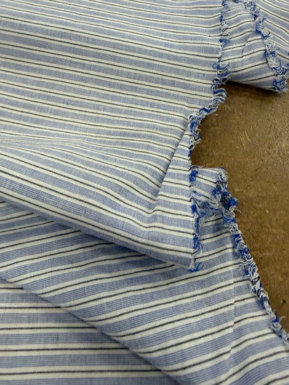DENIM DISTRICT 029 blue colourwoven shirting stripes