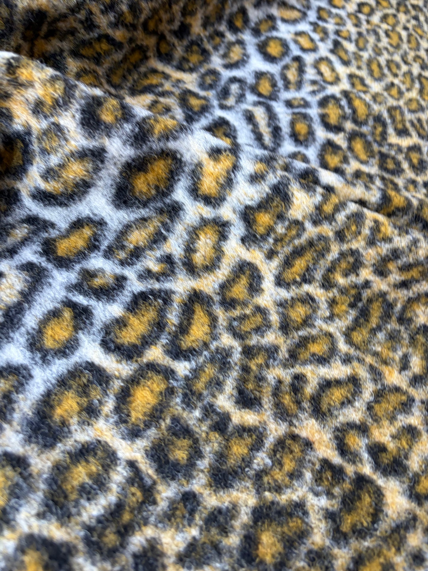 MOE 011 leopard heavy boiled wool
