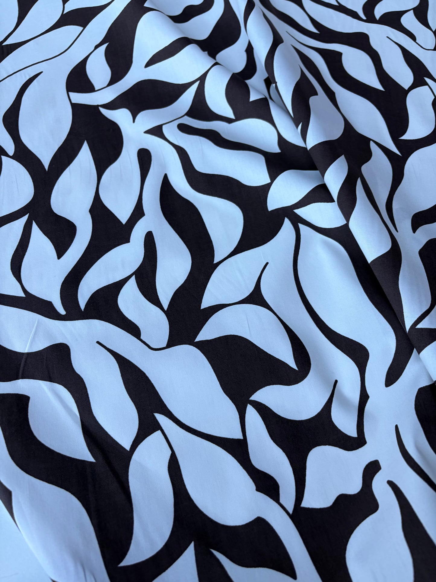 COMO 022 cotton papertouch brown/white print