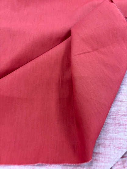 DENIM DISTRICT 031 red stonewashed poplin
