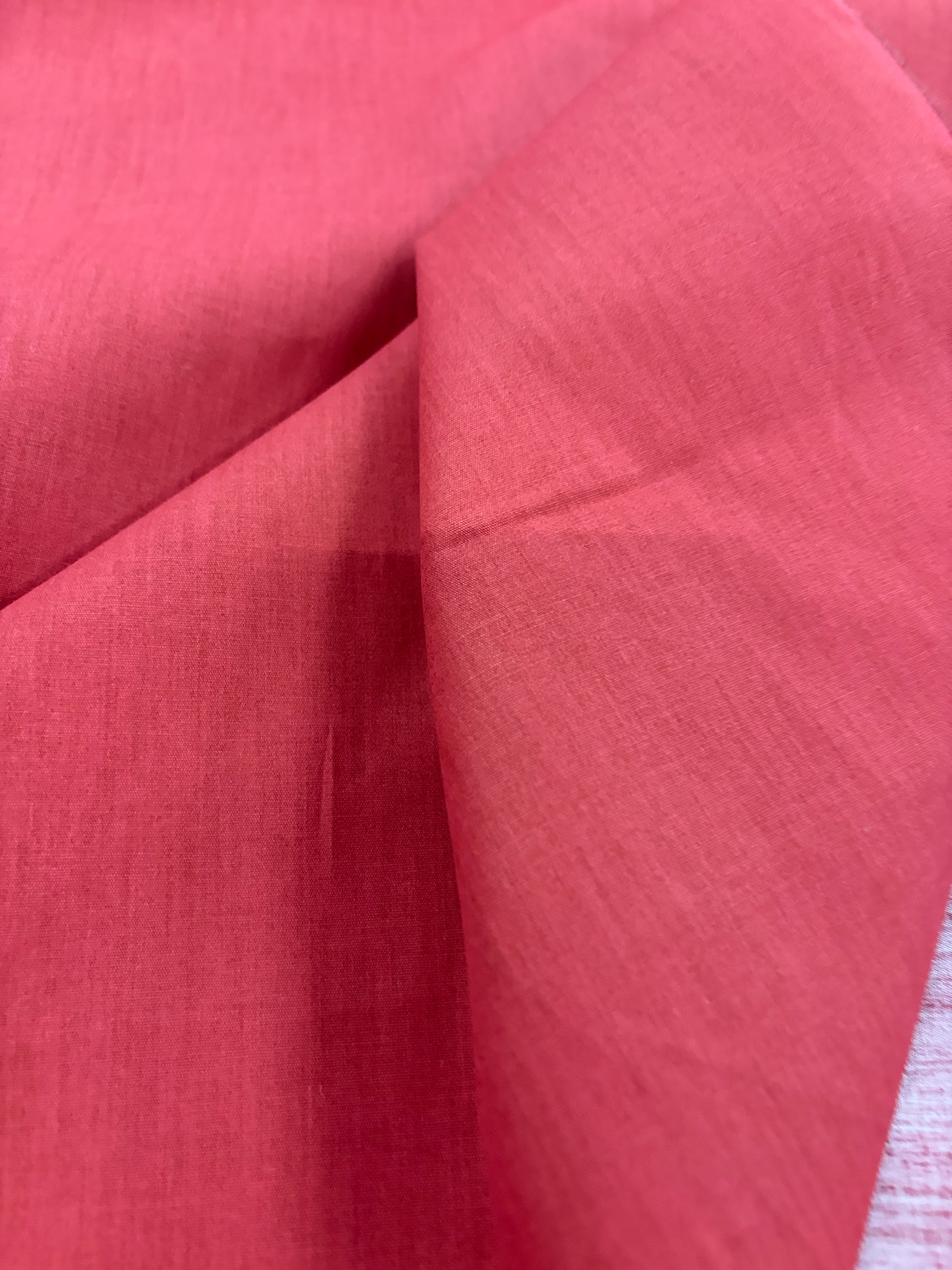 DENIM DISTRICT 031 red stonewashed poplin