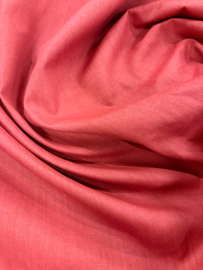 DENIM DISTRICT 031 red stonewashed poplin