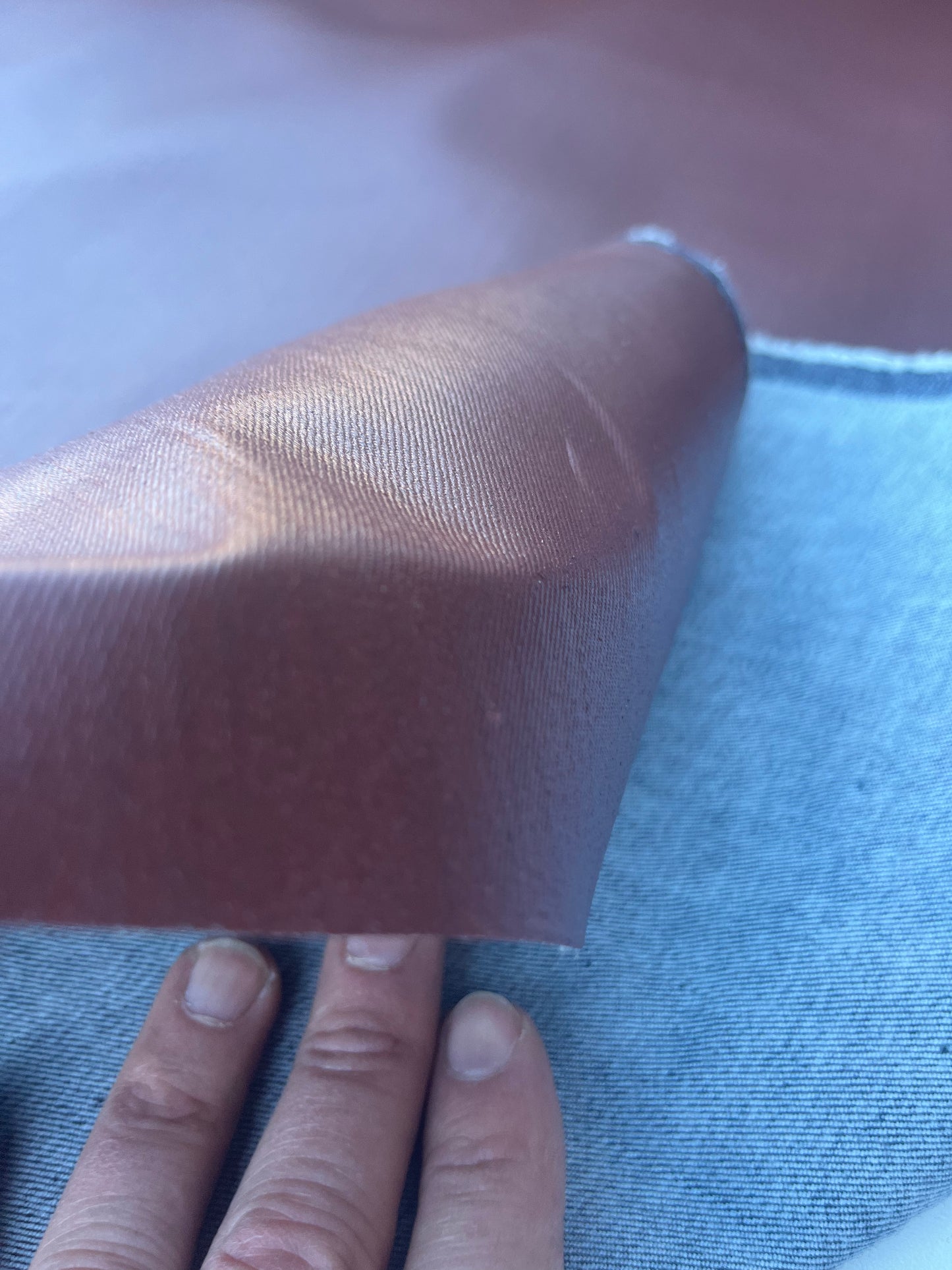 DENIM COLLECTION 006 denim with coloured coating brown