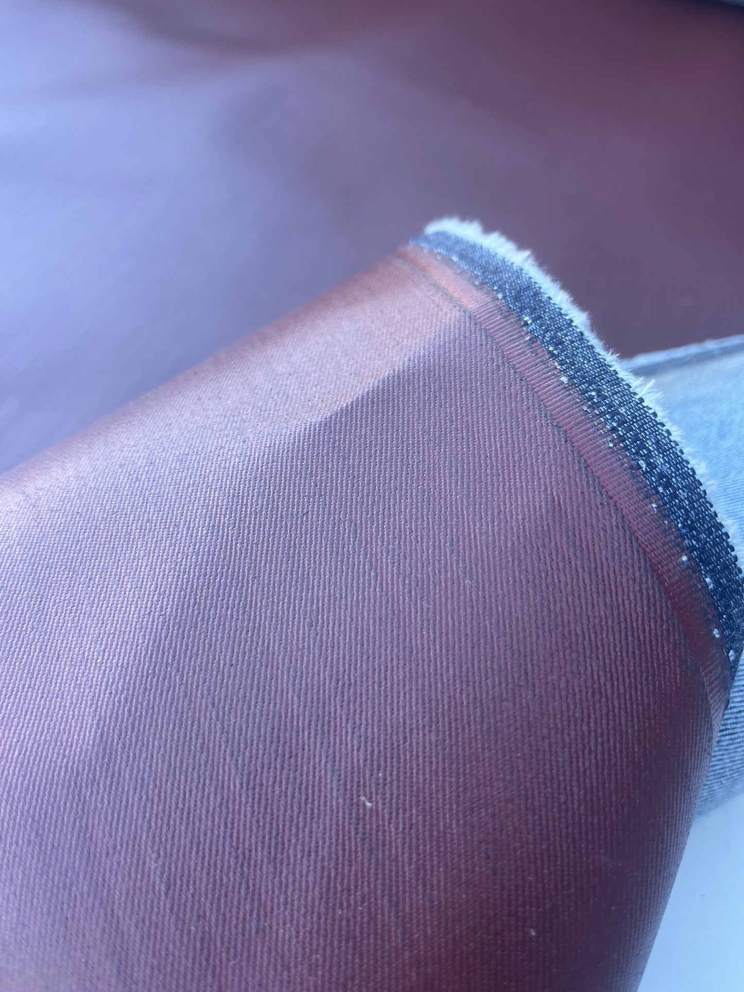 DENIM COLLECTION 006 denim with coloured coating brown