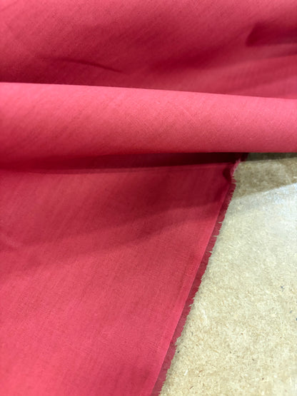 DENIM DISTRICT 031 red stonewashed poplin