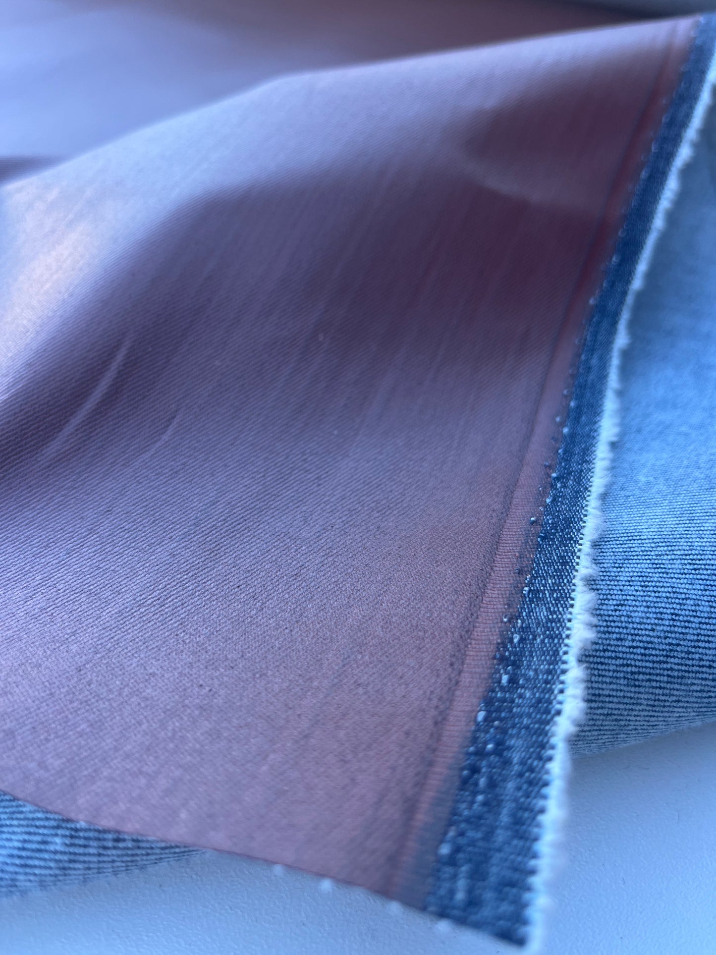 DENIM COLLECTION 006 denim with coloured coating brown