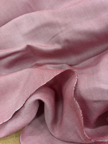 DENIM DISTRICT 032 red cotton oxford shirting fabric