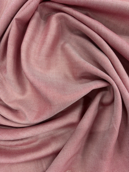 DENIM DISTRICT 032 red cotton oxford shirting fabric