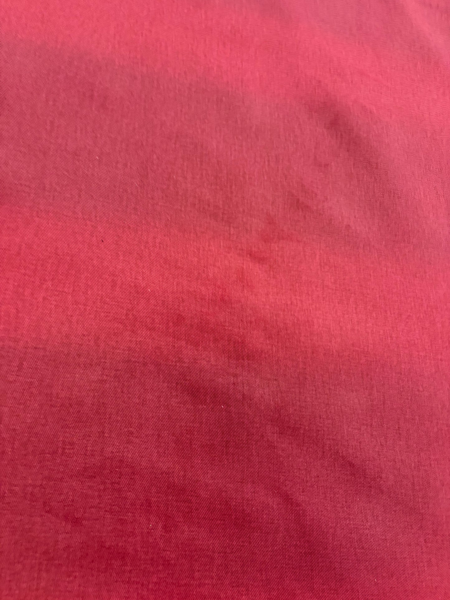 DENIM DISTRICT 033 red stonewashed heavy twill