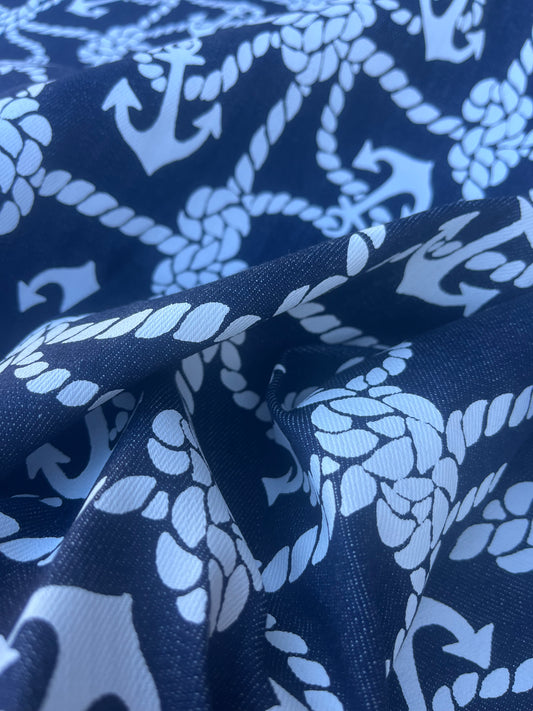 DENIM COLLECTION 008 heavy denim with print